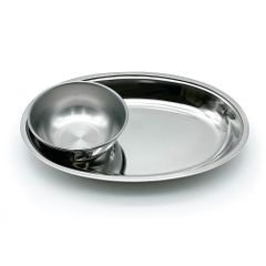 日本製　ステンレスカレー皿&カレーボールセット　撮影使用品
