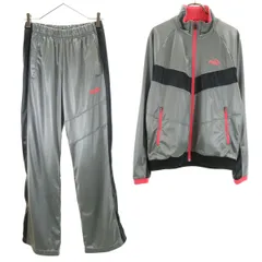 PUMA プーマ ジャージジャケット 上下 セットアップ M グレー系 裏メッシュ レディース 古着