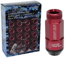 協永産業/KYO-EI Kics レデューラレーシング シェルタイプロック＆ナットセット RL53 レッド M12×P1.25 ローレットタイプ RL53-13R
