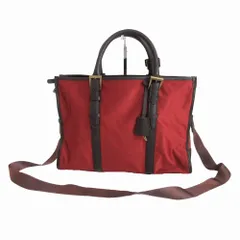 UNITED ARROWS ユナイテッドアローズ 2WAY ブリーフケース ビジネスバッグ 書類鞄 オレンジ ブラウン メンズ 【中古】