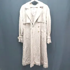 ◇ PAGEBOY ページボーイ ベルト袖 バックスリット フロントボタン 長袖 トレンチコート サイズS ベージュ レディース E  【1307210045913】