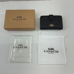 新品 COACH コーチ 二つ折り財布 ブラック キルティング CM241 - メルカリ