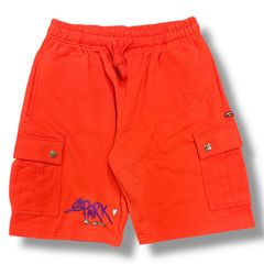 未使用品 CHROME HEARTS	MATTY BOY PPO CARGO SWEAT SHORTS カーゴ スウェットショーツ クロスボール プリント ハーフパンツ クロムハーツ マッティボーイ L オレンジ 86901A2