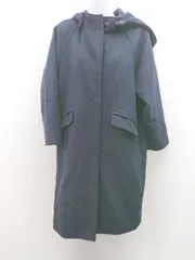 ◇ nano universe フード取り外し可能 カジュアル 冬物 2way 長袖 コート サイズ38 ネイビー メンズ E  【1307260020809】