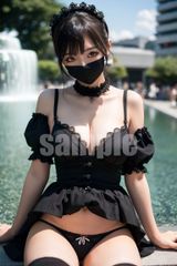 250627-162AI美女 パンチラ コスプレ ポスター A4サイズ