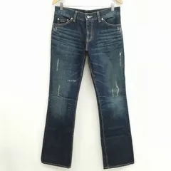 バーバリーブラックレーベル BURBERRY BLACK LABEL デニム パンツ ジーンズ ダメージ加工 79 インディゴ