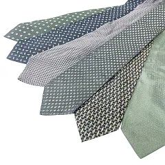 アルマーニ コレツィオーニ ARMANI COLLEZIONI コムサ カルバンクライン ネクタイ 6本 セット まとめ売り 黒 ブラック～グリーン系 A0320