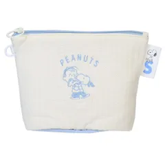 スヌーピー コスメポーチ スタンドポーチ WH 抱っこ ピーナッツ マリモクラフト 化粧ポーチ キャラクター グッズ 
