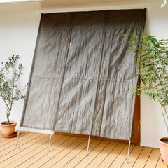 山善(YAMAZEN) 日よけ 洋風たてす 200×240cm 目隠し 日除け サンシェード すだれ オーニング 節電 省エネ ベランダ 紫外線カット ブラウン GYT-2024(BR)