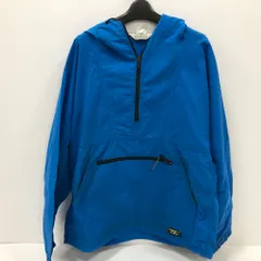 07w9378 LLBEAN エルエルビーン 90's 90年代  アノラックパーカージャケット ナイロン 三角タグ サイズM ブルー メンズ　アウトドア  ナイロンジャケット  【中古品】