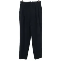 エムユースポーツ 日本製 ハイウエスト パンツ 40 ブラック M.U SPORTS レディース