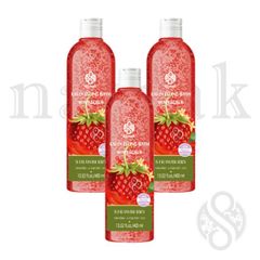 ナーラック エクスフォリエーティング バスボディスクラブ ストロベリー 3本 まとめ買い EXFOLIATING BATH BODY SCRUB STRAWBERRY