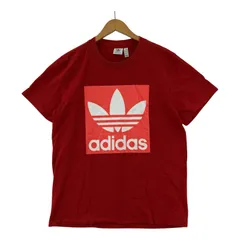 adidas アディダス プリント半袖Ｔシャツ sizeOT/レッド