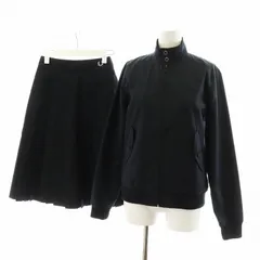 フレッドペリー FRED PERRY セットアップ 上下 ジャンパー ブルゾン プリーツスカート ひざ丈 8 6 黒 ブラック J7412 E3101 /AN37のサムネイル