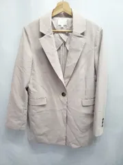 ◇ Θ rienda リエンダ シングル 長袖 テーラードジャケット サイズM ピンクベージュ系 レディース E  【1507160010331】