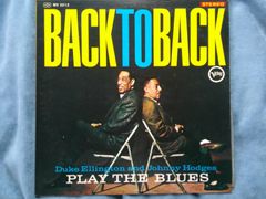 LP  デューク・エリントン DUKE ELLINGTON - JOHNNY HODGES  / BACK TO BACK