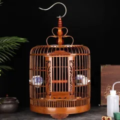 ❪竹ひご製 手作り❫ 山雀  アンティーク  鳥カゴ  竹かご メジロ籠 鳥籠 楽天市場】お買い物マラソン【P5倍】鳥かご 竹制 複数飼い 鳥籠