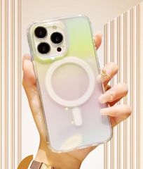 iPhone15ケース　オーロラ風　おしゃれ