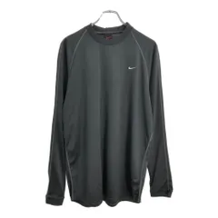 00年代 NIKE ナイキ 長袖ドライＴシャツ スポーツ グレー(メンズ XL)中古 古着 U5857