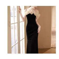 ウェディングドレス パーティードレス 結婚式 披露宴 演奏会 誕生日会 二次会 黒、ナイトドレス、キャバドレス