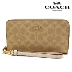 コーチ 長財布 レディース COACH Wallet ラウンドファスナー サンド×チョーク CW778 IMXDM