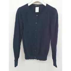 ◇ green label relaxing UNITED ARROWS コットン ニット 長袖 カーディガン サイズ38 ネイビー レディース  【中古】 【1203150011417】