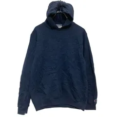 Champion 無地スウェット パーカー キッズ L 150～ ネイビー チャンピオン 古着卸 アメリカ仕入 a702-7428のサムネイル