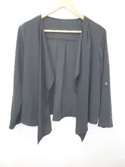 ◇ ⊂ NATURAL BEAUTY BASIC ナチュラルビューティーベーシック 長袖 カーディガン サイズM ブラック レディース E  【1411130011948】