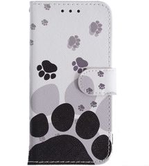 【即日発送】手帳型 スマホケース ケース 猫 肉球 かわいい 14 足跡 プリント カバー iPhone アイフォン14 対応 wbao