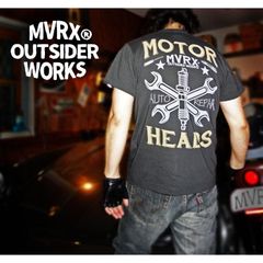 MVRX Tシャツ XL サーフィン SURFRIDERS モデル 新品 白 MVRX 半袖 リンガーＴシャツ DRIVE SAFE モデル ⁄ 白 グレー