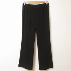 #anc レリアン Leilian パンツ スラックス 9 黒 ブーツカット 美品 レディース [950350]のサムネイル