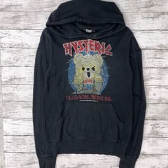 【M】HYSTERIC GLAMOUR BEAR MAIDEN/ヒステリックグラマー ファックベア パーカー/ヒスベア ミイラ ゾンビ アイアンメイデン/ヴィンテージ加工/綿 コットン/0243CF14/ 服飾 (67-2025-0623-KO-008)