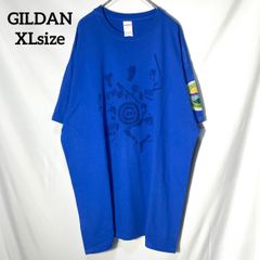【GILDAN】シカゴ・カブス MLB 野球 Chicago Cubs 背番号　袖ロゴ プリント　オーバーサイズ　半袖Tシャツ　ブルー　XL US古着