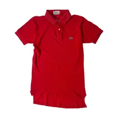 IZOD LACOSTE アイゾッド ラコステ 糸巻きタグ 半袖ポロシャツ レッド 鹿の子 70s vintage
