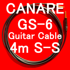 CANARE GS-6 Guitar Cable with Neutrik Gold Plated Plug SS 4m