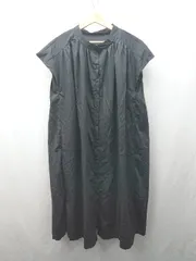 ◇ fifth フロントボタン　シンプル　夏デート ノースリーブ ロング丈 ワンピース サイズM ブラック系 レディース E  【1506130014133】のサムネイル