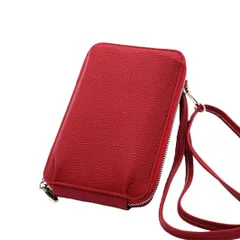 【オープンセール！】900円→680円！スマホポーチ スマホショルダー 赤 2504010001