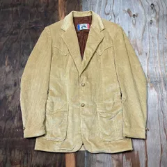 BRAD WHITNEY CALIFORNIA ブラッドホイットニー コーデュロイ コーズ ウエスタン テーラード ジャケット シングル くるみボタン 60s 70s 古着 VINTAGE メンズ サイズ 36 MM94