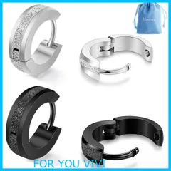 【数量限定】Umiwe フープピアス メンズ レディース 4個セット サージカルステンレス アレルギーフリー 両耳用 人気 かっこいい シンプル リングピアス アクセサリー 誕生日 記念日 プレゼント男女兼用 幅4mm