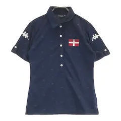 サイズ：S KAPPA GOLF カッパゴルフ  半袖ポロシャツ 総柄 ネイビー系 [240101200421]# ゴルフウェア レディース ストスト