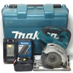 ΘΘMAKITA マキタ 充電式丸のこ 125mm 18v 充電器・充電池1個・ケース付 程度B HS471DRT グリーンのサムネイル