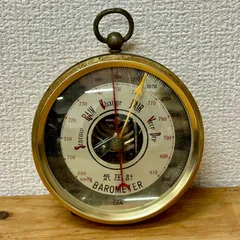 北欧ヴィンテージ雑貨 木製の気温気圧計 - a n t e n n a