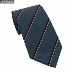 ダンヒル ネクタイ DUNHILL メンズ ネクタイ イタリア製 シルク 約8cm ストライプ柄 ミッドナイトブルー×ネイビー×レッド ギフト ラスト１本 特価セール