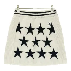 サイズ：0 PEARLY GATES パーリーゲイツ ; ウール混 ニットスカート 星柄 ホワイト系 [240101365254]# ゴルフウェア レディース ストスト