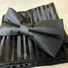 蝶ネクタイ ブラック黒 結婚式 新郎 メンズ お洒落 スーツ 二次会 ネクタイ 披露宴 お色直し メンズコーデ パーティー 上品 フォーマル ウェディング 2点セット ブライダル タキシード 制服 高級感 イベント 大人気 安い ボウタイ 簡易装着 n20
