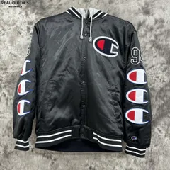 Supreme×Champion 即完 フーデッド サテン バーシティジャケット