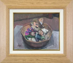 レア・美品】川雅吉 6号絵画 『小樽公園』