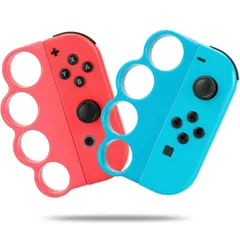 Fit Boxing フィットボクシング 対応 ジョイコン用 ボクシング グリップ switch スイッチ コントローラー Joy-Con用グリップ(ブルー/レッド)