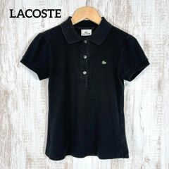 LACOSTE ラコステ ポロシャツ 半袖 ブラック サイズ42 ワニロゴ - メルカリ