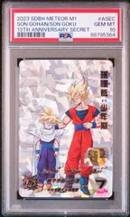 孫悟飯 少年期 PSA10 連番 PSA10鑑定済〕エナジーマーカー(パラレル/孫悟飯:少年期